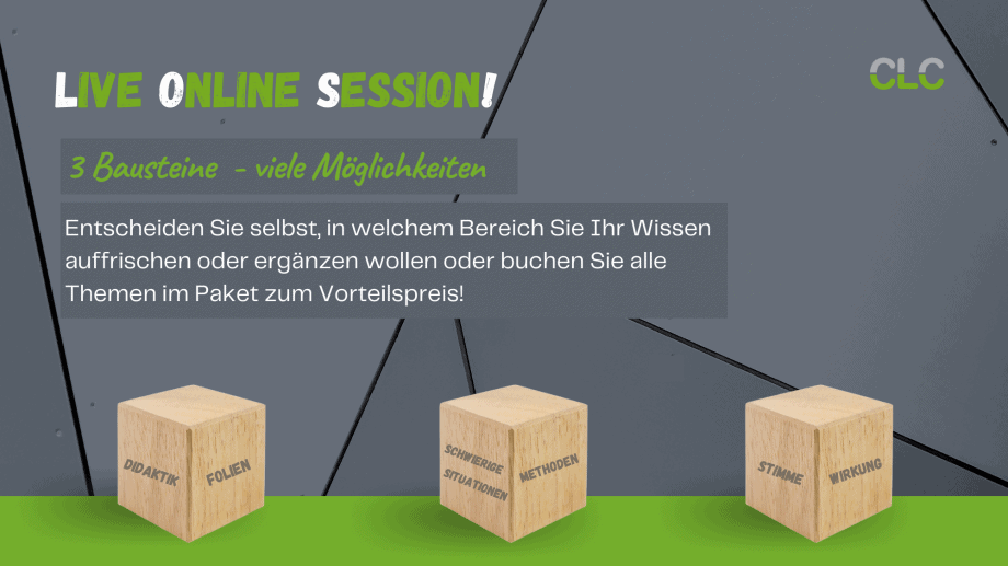 Live Online Session – LOS! ></noscript>Baustein 3